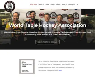 Wtha.com(The World Table Hockey Association) Screenshot