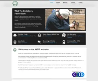 Wtif.org.uk(Wall Tie Installers Federation) Screenshot