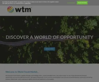 WTM.com(World Travel Market Events) Screenshot