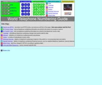 WTNG.info(World Telephone Numbering Guide) Screenshot