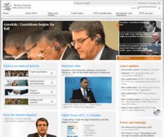 Wto.int(World Trade Organization) Screenshot