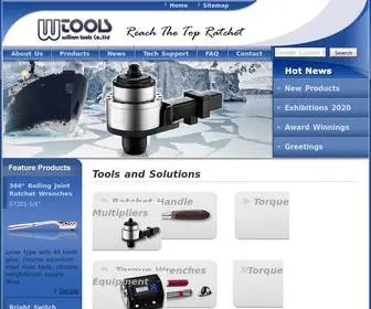 Wtools.com.tw(Taiwan ratchet wrench manufacturer) Screenshot