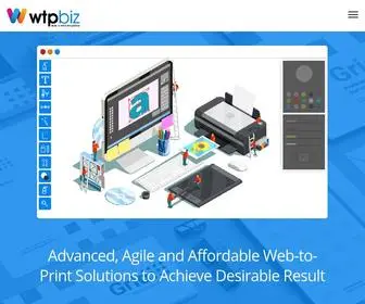 WTpbiz.com(Web to Print Solutions) Screenshot