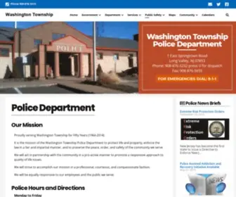 WTPdmorris.org(Washington Township Police Department) Screenshot