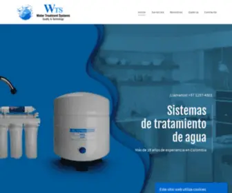 WTS.com.co(Water Treatment Systems) Screenshot