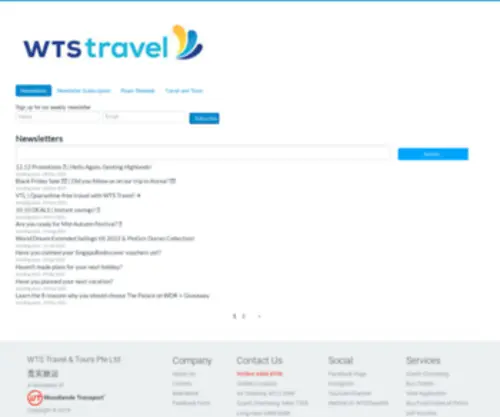 Wtsedm.com(WTS Travel) Screenshot