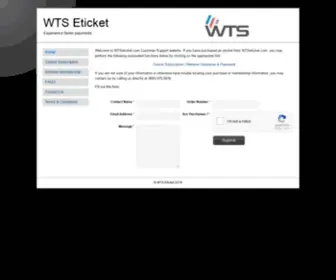 Wtseticket.com(WTS Eticket) Screenshot