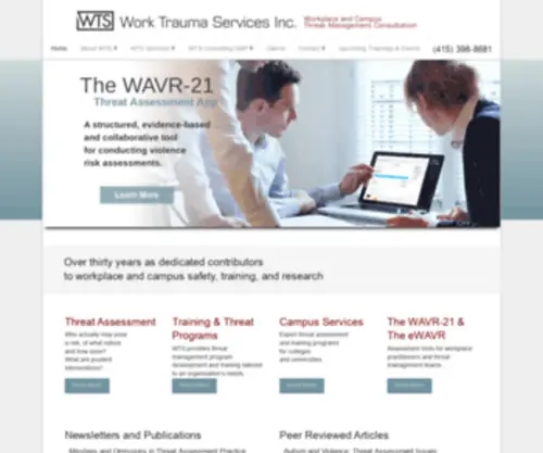 WTSglobal.com(Work Trauma Services) Screenshot