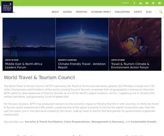 WTTC.org(The World Travel & Tourism Council (WTTC)) Screenshot