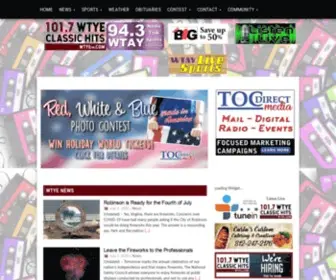 Wtyefm.com(Classic Hits) Screenshot