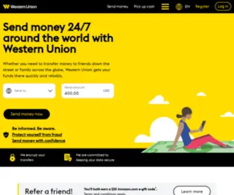WU.com(Internationaal geld sturen vanuit Nederland) Screenshot