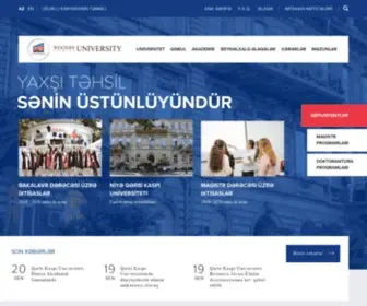 WU.edu.az(Qerbi Kaspi Universiteti) Screenshot