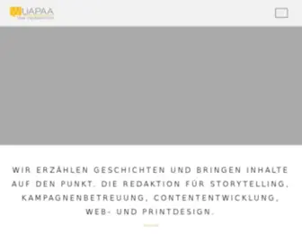 Wuapaa.com(Storytelling in Text und Design) Screenshot