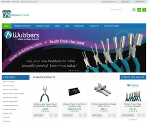 Wubbersushop.com(Wubbers Tools) Screenshot