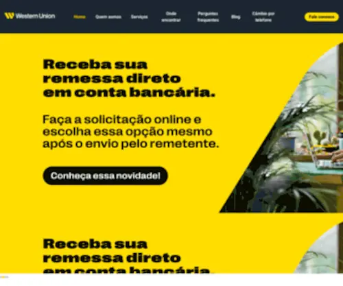 Wucambio.com.br(Western Union Câmbio) Screenshot