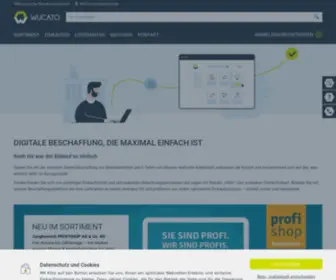 Wucato.de(Ihre Plattform für digitale Beschaffung) Screenshot