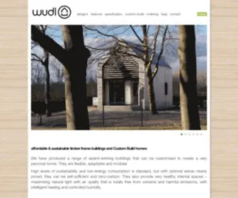 Wudl.co.uk(Custom build & self build prefabricated eco homes) Screenshot