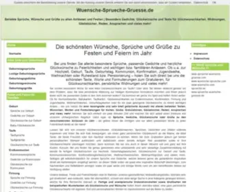 Wuensche-Sprueche-Gruesse.de(Beliebte) Screenshot