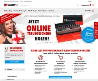 Wuerth.at(Startseite Würth Online) Screenshot