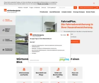 Wuerttembergische.de(Felsenfeste Versicherungen für Privatpersonen) Screenshot