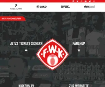 Wuerzburger-Kickers.de(FC Würzburger Kickers) Screenshot