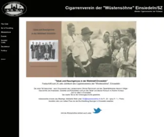 Wuestensoehne.ch(Cigarrenverein der "Wüstensöhne") Screenshot