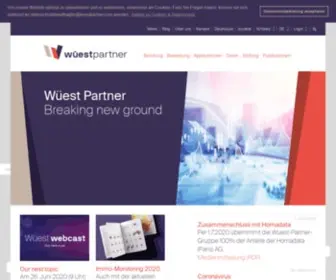 Wuestpartner.com(Wüest) Screenshot