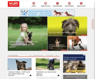 Wuff-Online.com(Hundemagazin WUFF) Screenshot