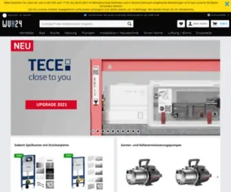Wuh24.de(Online Shop für Bad) Screenshot