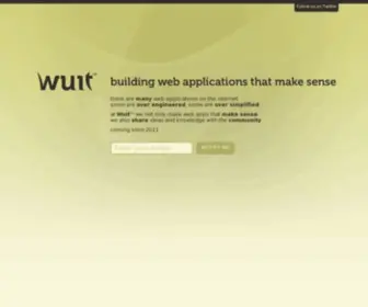 Wuit.com(Building web applications that make sense) Screenshot