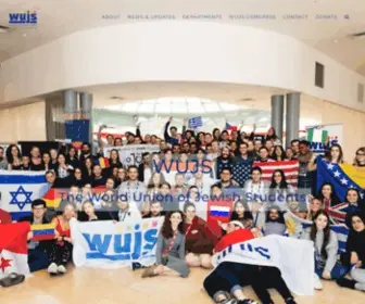 Wujs.org.il(The World Union of Jewish Students) Screenshot