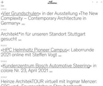 Wulfarchitekten.com(Wulf architekten) Screenshot