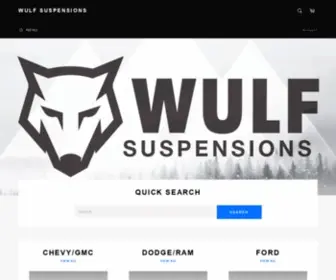 Wulfsuspensions.com(Wulf Suspensions) Screenshot