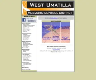 WumCD.org(West Umatilla Mosquito Control District) Screenshot