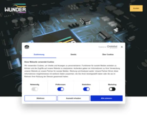 Wunder.ag(Folientastaturen, Eingabesysteme, Leiterplatten) Screenshot