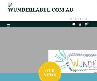 Wunderlabel.com.au(Design your own individual clothing labels online) Screenshot