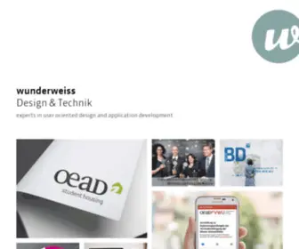 Wunderweiss.com(Agentur für Design und Technik) Screenshot
