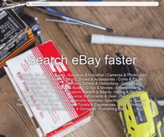 Wundr-Shop.com(Search eBay Faster) Screenshot