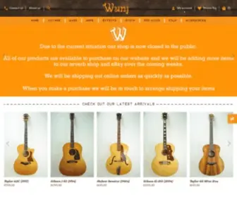 Wunjoguitars.com(Wunjo on Denmark Street in Central London) Screenshot