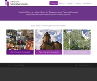 Wunsiedel-Evangelisch.de(Dekanat Wunsiedel) Screenshot