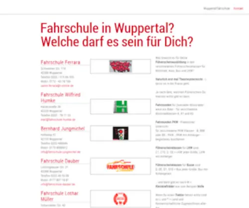 Wuppertal-Fahrschule.de(Fahrschulen in Wuppertal) Screenshot