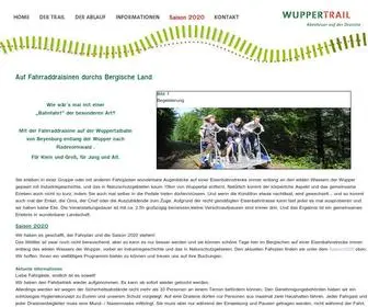 Wuppertrail.com(Fahrraddraisine) Screenshot