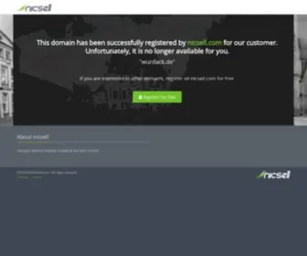 Wurdack.de(Die Domain kann nun vom Inhaber erworben werden) Screenshot