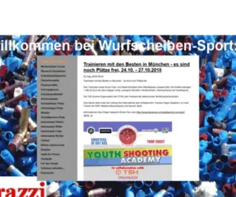 Wurfscheiben-Sport.de(Tontaubenschiessen in Deutschland. Alles über Flinten) Screenshot
