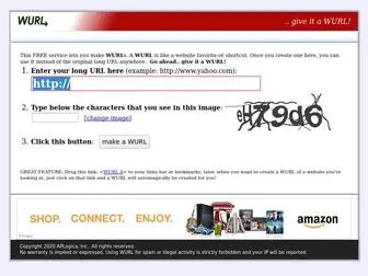 Wurl.us(Short URL redirection service) Screenshot