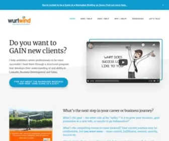 Wurlwind.co.uk(LinkedIn Training and Social Selling Consultancy to help you Connect LinkedIn with Sales) Screenshot