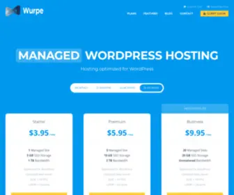 Wurpe.com(Wurpe Managed WordPress Hosting) Screenshot