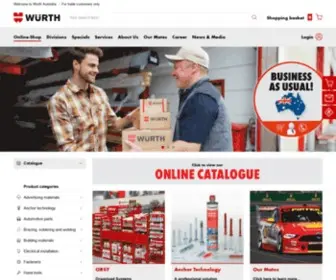 Wurth.com.au(Wurth Online Shop) Screenshot