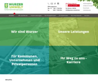 Wurzer-Umwelt.de(Wurzer Umwelt GmbH) Screenshot