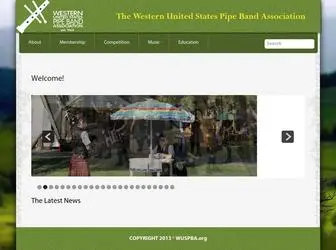 Wuspba.org(The Western United States Pipe Band Association) Screenshot